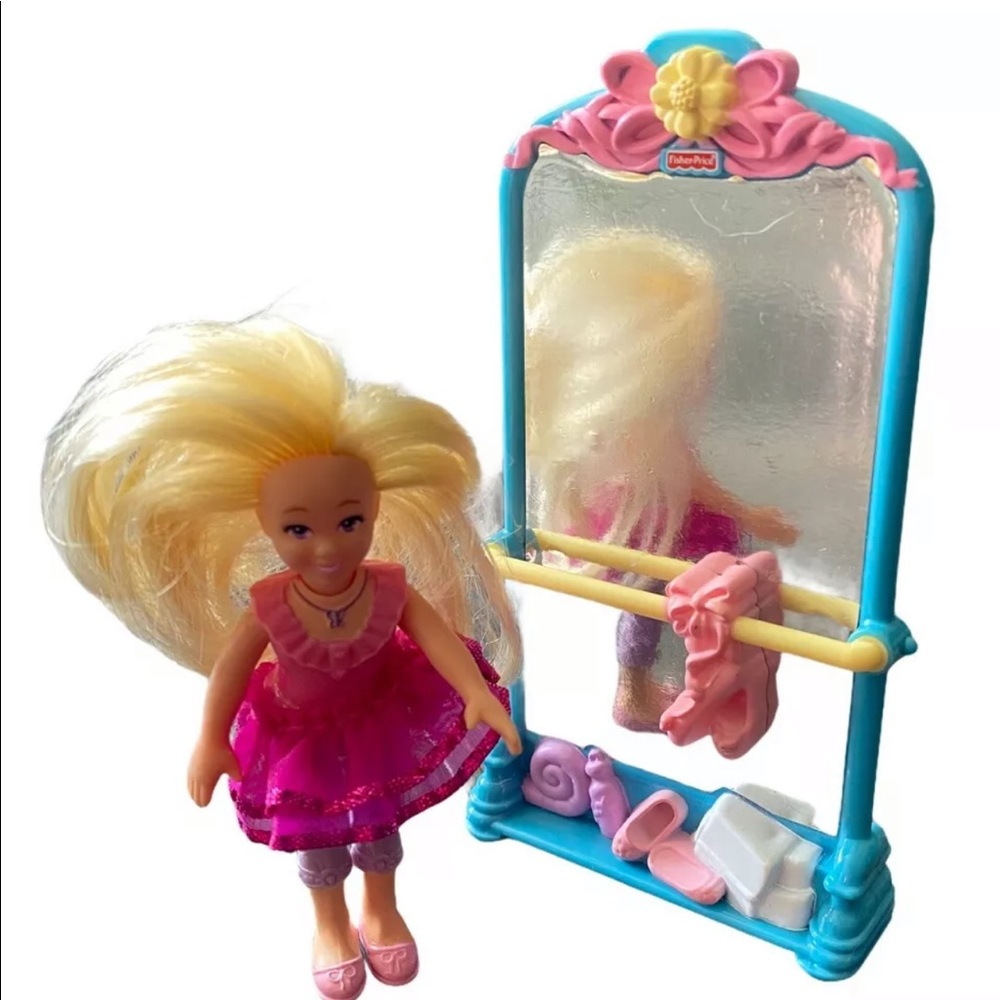 Fisher Price Loving Family Ballerina girl &mirror - Picture 1 of 5